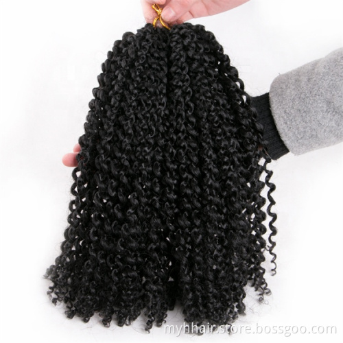 60g/pack synthetic 12 inch curly Braid Ombre braiding hair Extension crochet braids hair Marley Passion Twist
